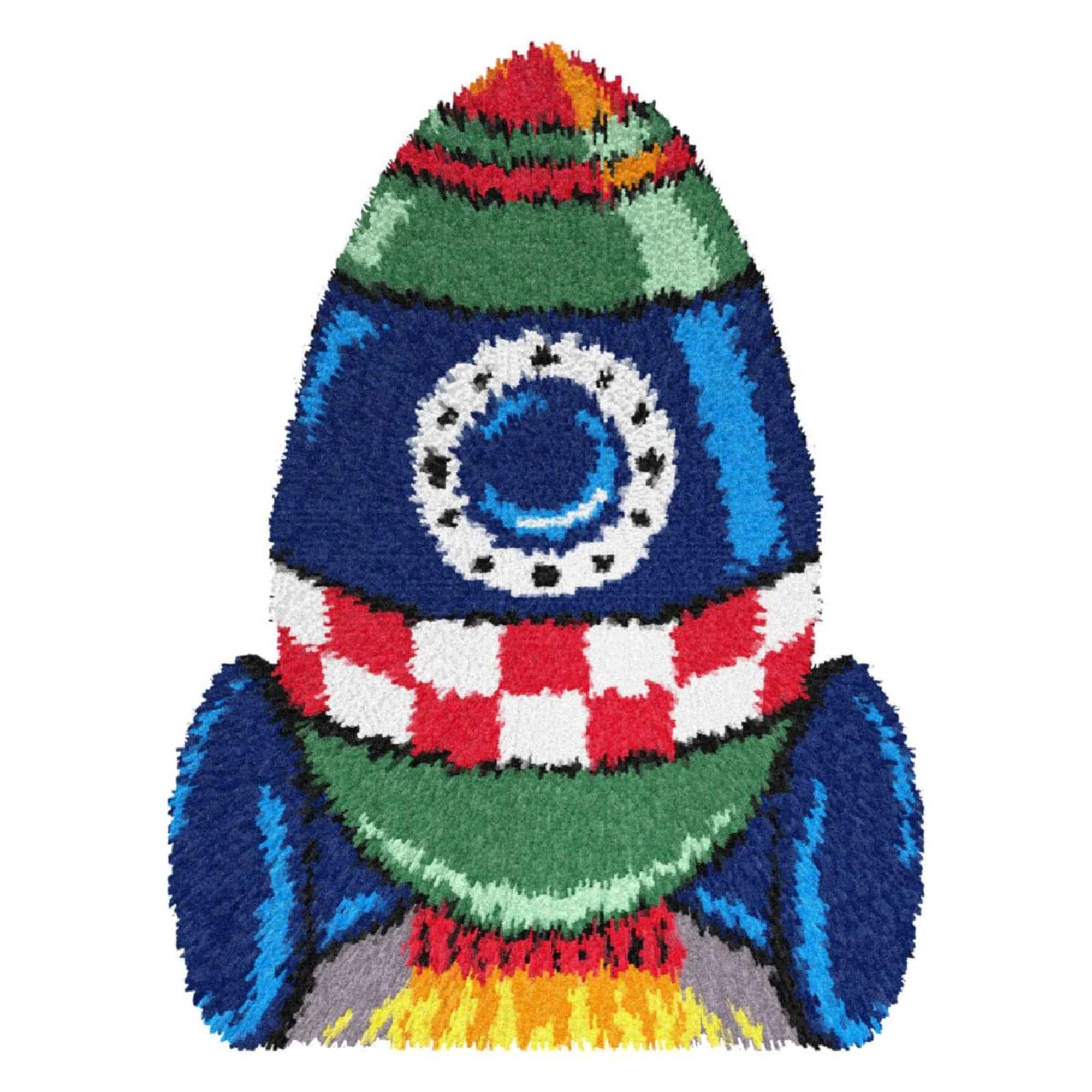 Orchidea Latch Hook Rug Kit Spaceship
